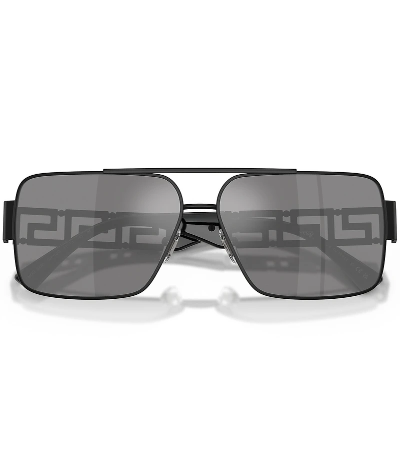 Versace Unisex Greca 61mm Navigator Sunglasses