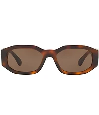 Versace Unisex Medusa Biggie 53mm Tortoise Sunglasses