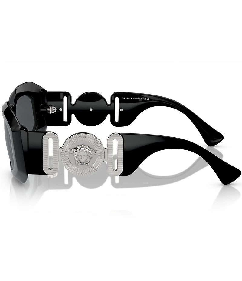 Versace Unisex Ve4425u Maxi Biggie Rectangle Sunglasses