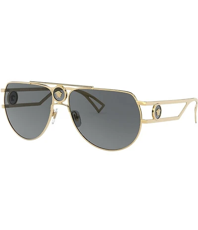 Versace Men's VE2225 60mm Pilot Framed Sunglasses