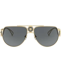 Versace Men's VE2225 60mm Pilot Framed Sunglasses