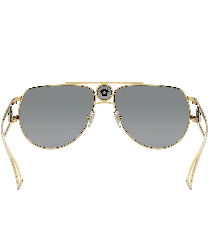 Versace Men's VE2225 60mm Pilot Framed Sunglasses