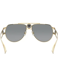 Versace Men's VE2225 60mm Pilot Framed Sunglasses
