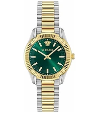 Versace Women's Apodis Quartz Analog Two Tone Stainless Steel Bracelet Watch