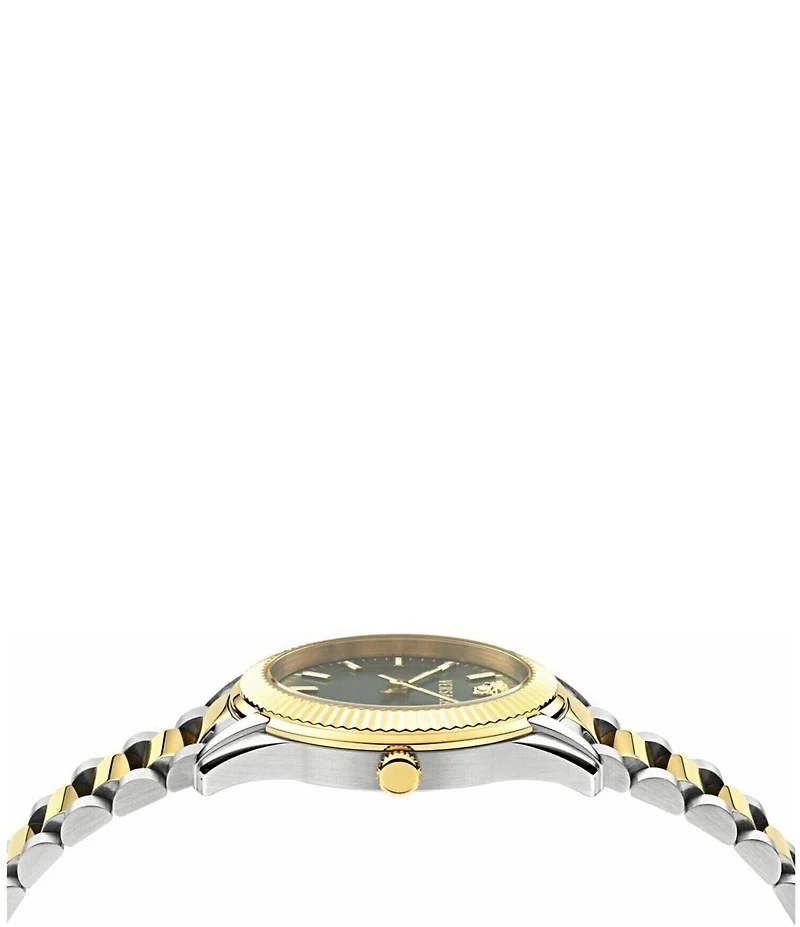 Versace Women's Apodis Quartz Analog Two Tone Stainless Steel Bracelet Watch