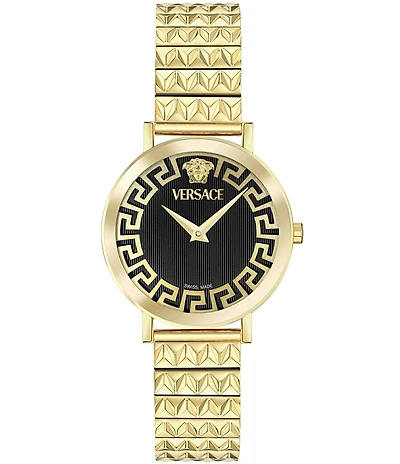 Versace Women's Daedalus Analog Gold Tone Stainless Steel Bracelet Watch