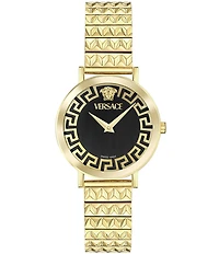 Versace Women's Daedalus Analog Gold Tone Stainless Steel Bracelet Watch