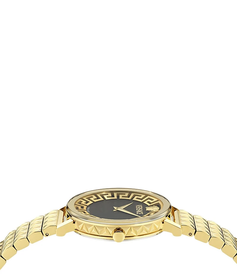 Versace Women's Daedalus Analog Gold Tone Stainless Steel Bracelet Watch