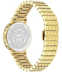 Versace Women's Daedalus Analog Gold Tone Stainless Steel Bracelet Watch