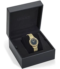 Versace Women's Daedalus Analog Gold Tone Stainless Steel Bracelet Watch
