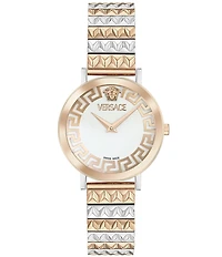 Versace Women's Daedalus Analog Two Tone Stainless Steel Bracelet Watch
