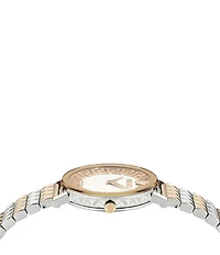 Versace Women's Daedalus Analog Two Tone Stainless Steel Bracelet Watch