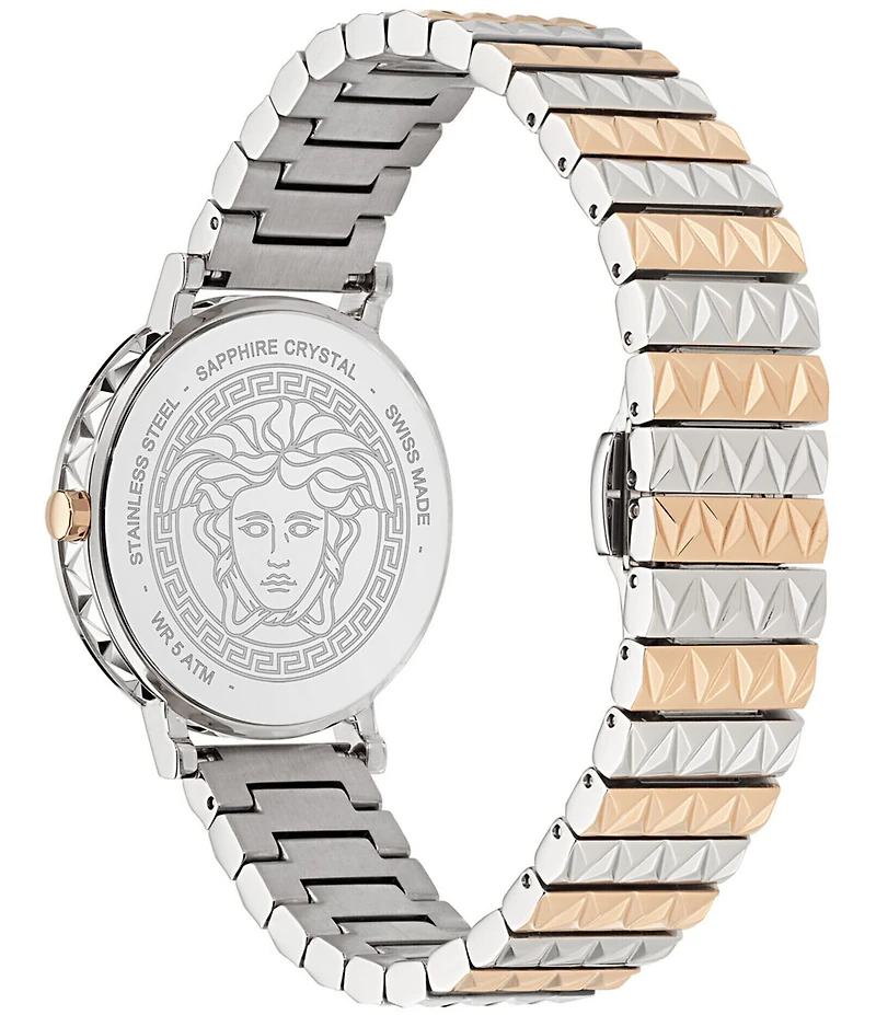 Versace Women's Daedalus Analog Two Tone Stainless Steel Bracelet Watch