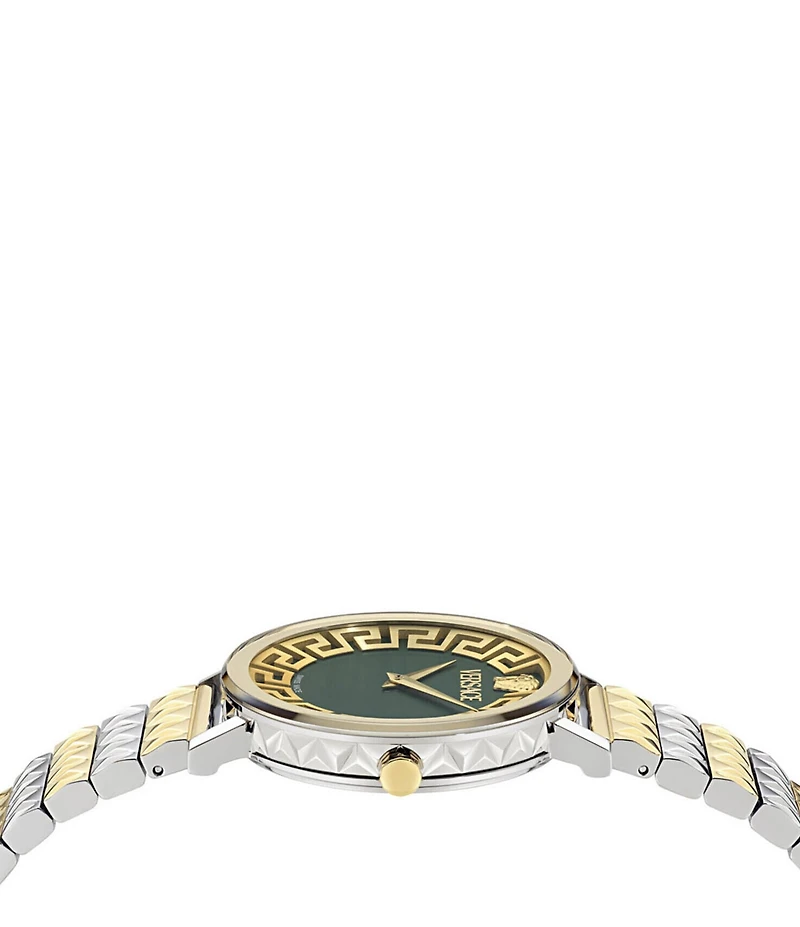 Versace Women's Daedalus Analog Two Tone Stainless Steel Bracelet Watch