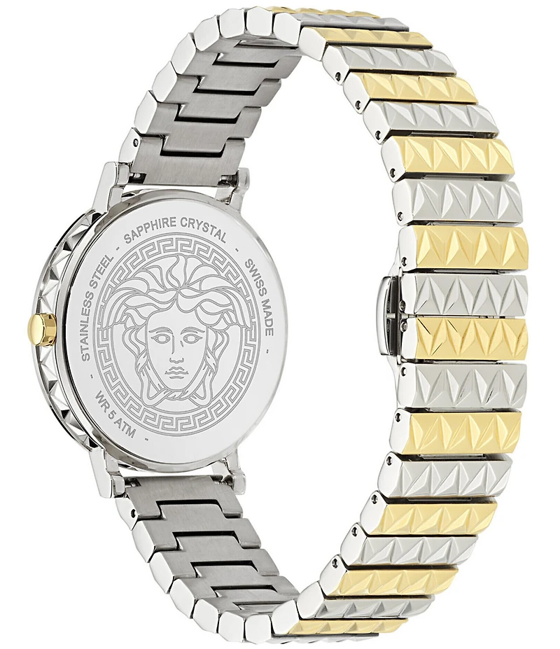Versace Women's Daedalus Analog Two Tone Stainless Steel Bracelet Watch