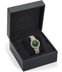 Versace Women's Daedalus Analog Two Tone Stainless Steel Bracelet Watch