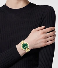 Versace Women's Daedalus Analog Two Tone Stainless Steel Bracelet Watch