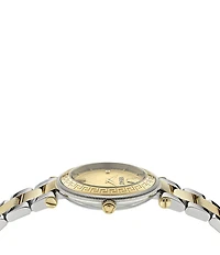Versace Women's Gold Dial Reve Analog Two Tone Stainless Steel Bracelet Watch