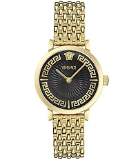 Versace Women's Greca Fortuna Analog Gold Tone Stainless Bracelet Watch
