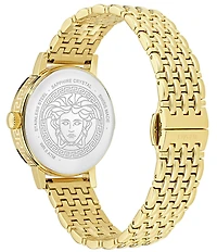 Versace Women's Greca Fortuna Analog Gold Tone Stainless Bracelet Watch