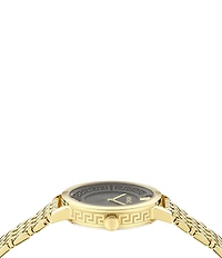 Versace Women's Greca Fortuna Analog Gold Tone Stainless Bracelet Watch