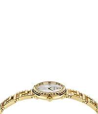 Versace Women's Greca Goddess Analog Gold Tone Stainless Steel Bracelet Watch