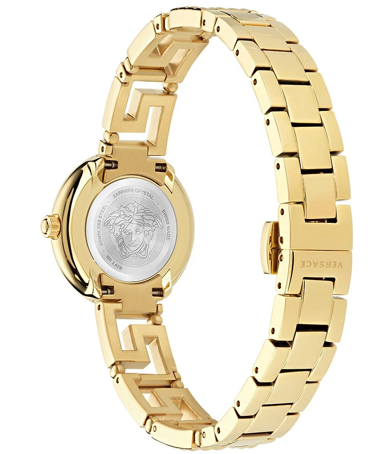 Versace Women's Greca Goddess Quartz Analog Gold Stainless Steel Bracelet Watch