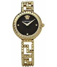 Versace Women's Greca Goddess Quartz Analog Gold Stainless Steel Bracelet Watch