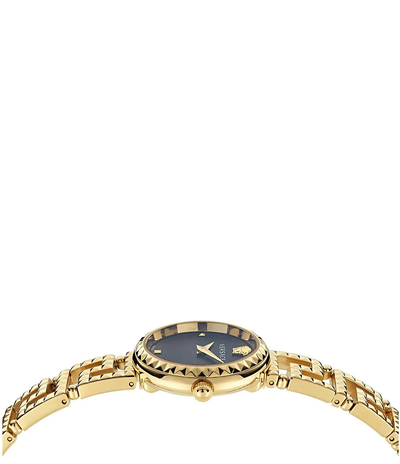 Versace Women's Greca Goddess Quartz Analog Gold Stainless Steel Bracelet Watch