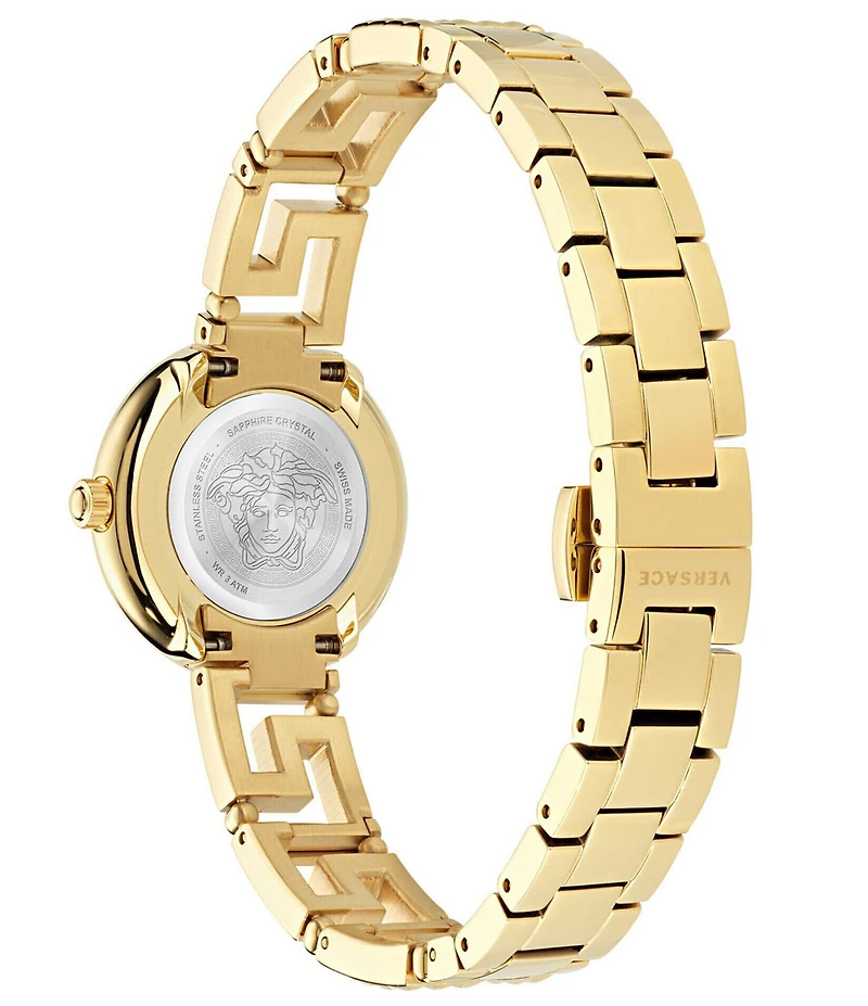 Versace Women's Greca Goddess Quartz Analog Gold Stainless Steel Bracelet Watch