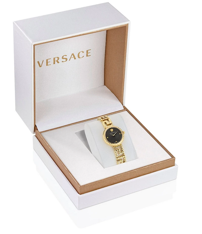 Versace Women's Greca Goddess Quartz Analog Gold Stainless Steel Bracelet Watch