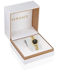 Versace Women's Greca Goddess Quartz Analog Gold Stainless Steel Bracelet Watch