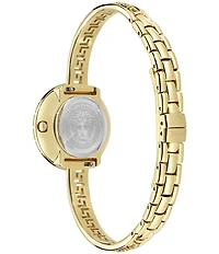 Versace Women's Greca Pendant Diamond Quartz Analog Stainless Steel Bracelet Watch