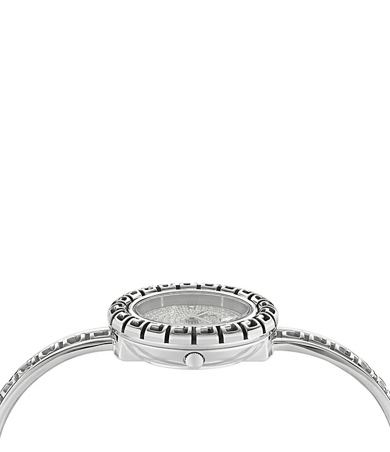 Versace Women's Greca Pendant Diamond Quartz Analog Stainless Steel Bracelet Watch