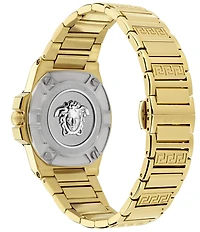 Versace Women's Greca Reaction Analog Gold Tone Stainless Steel Bracelet Watch