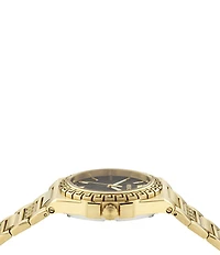 Versace Women's Greca Reaction Analog Gold Tone Stainless Steel Bracelet Watch