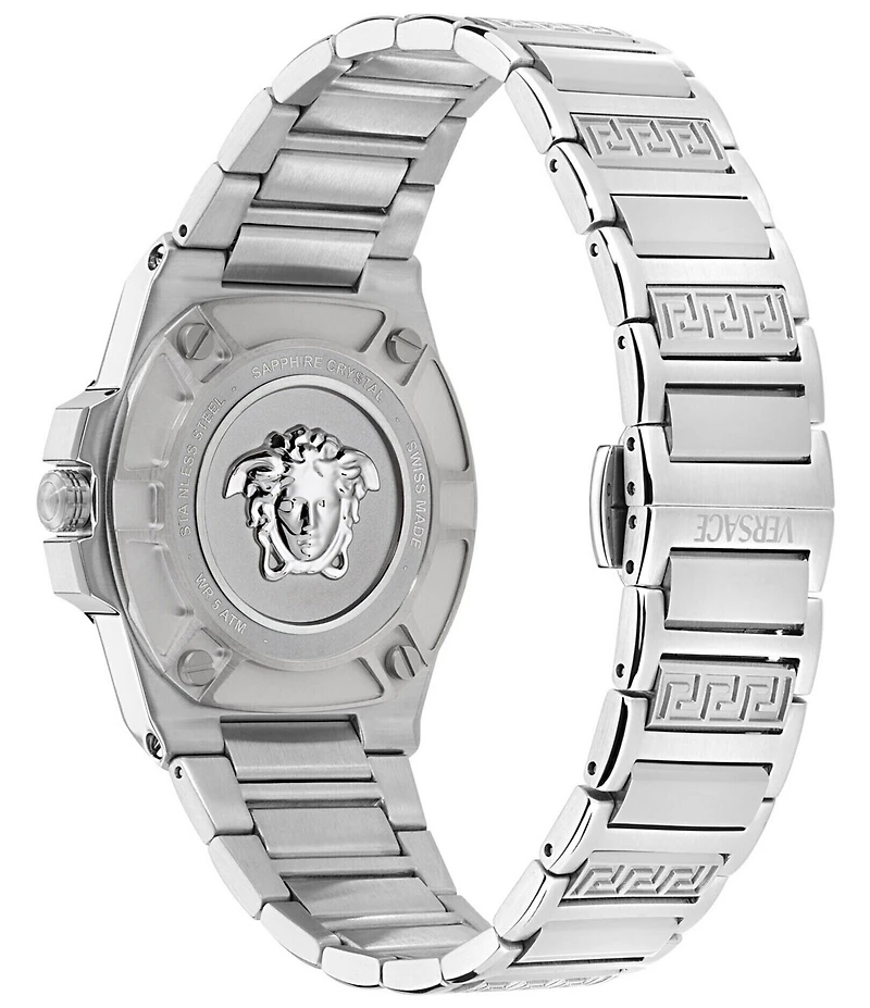 Versace Women's Greca Reaction Analog Stainless Steel Bracelet Watch
