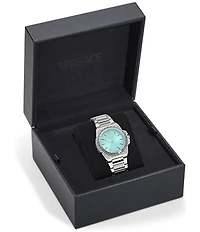 Versace Women's Greca Reaction Analog Stainless Steel Bracelet Watch