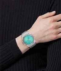 Versace Women's Greca Reaction Analog Stainless Steel Bracelet Watch