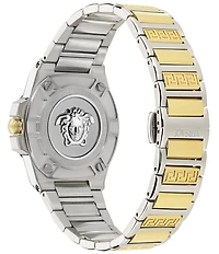 Versace Women's Greca Reaction Analog Two Tone Stainless Steel Bracelet Watch