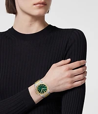 Versace Women's Greca Reaction Analog Two Tone Stainless Steel Bracelet Watch