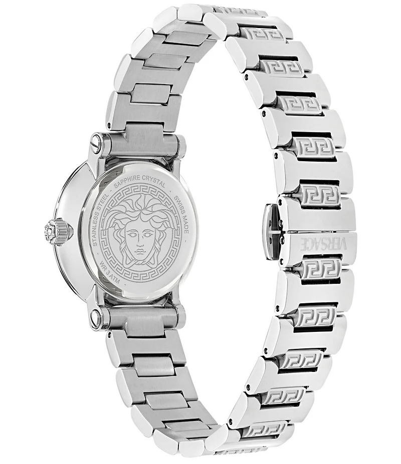 Versace Women's Greca Sphere Petite Quartz Analog Stainless Steel Bracelet Watch