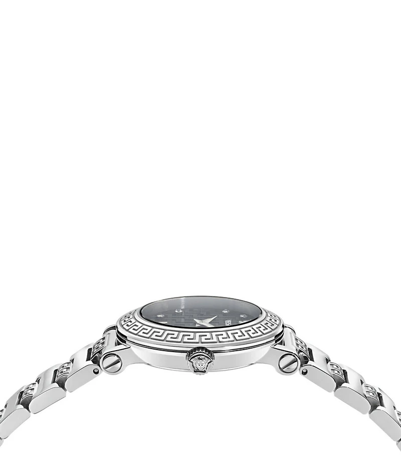 Versace Women's Greca Sphere Petite Quartz Analog Stainless Steel Bracelet Watch
