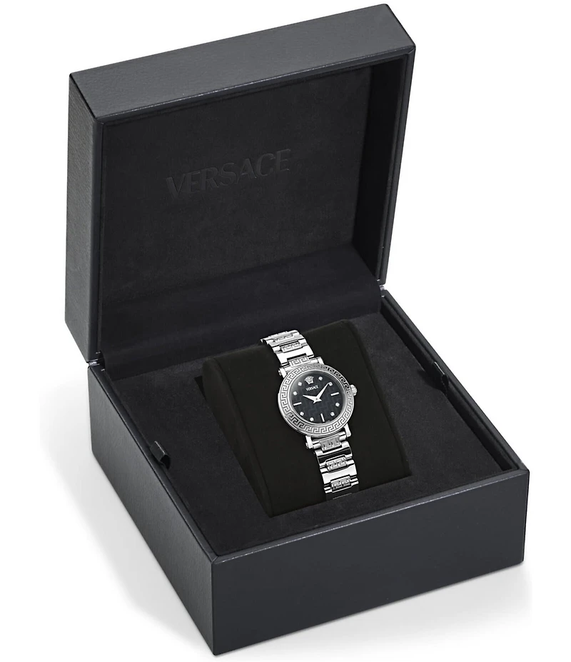 Versace Women's Greca Sphere Petite Quartz Analog Stainless Steel Bracelet Watch