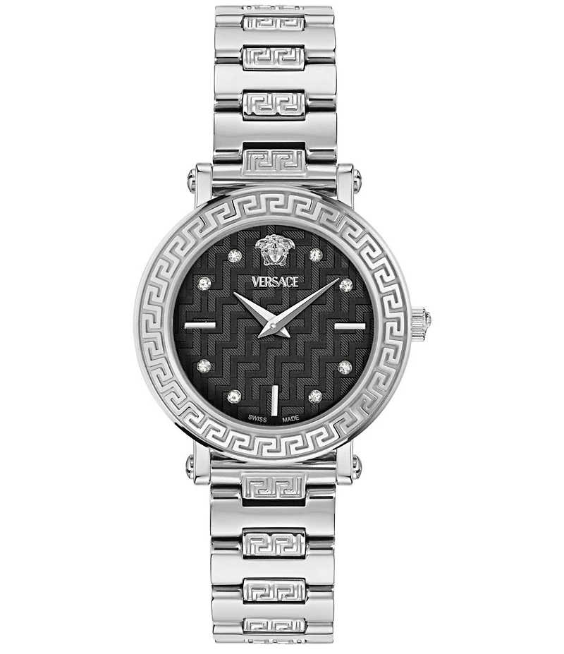 Versace Women's Greca Sphere Petite Quartz Analog Stainless Steel Bracelet Watch