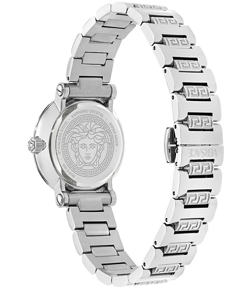 Versace Women's Greca Sphere Petite Quartz Analog Stainless Steel Bracelet Watch
