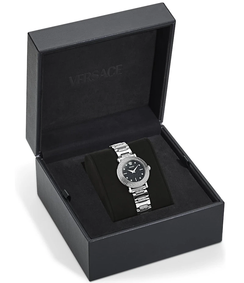 Versace Women's Greca Sphere Petite Quartz Analog Stainless Steel Bracelet Watch
