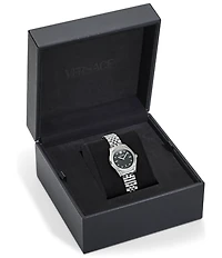 Versace Women's Greca Time Diamond Quartz Analog Stainless Steel Bracelet Watch