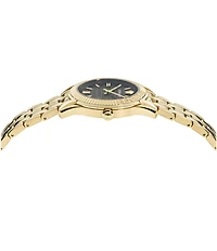 Versace Women's Greca Time Quartz Analog Gold Stainless Steel Bracelet Watch