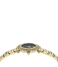 Versace Women's Greca Twist Quartz Analog Gold Stainless Steel Bracelet Watch